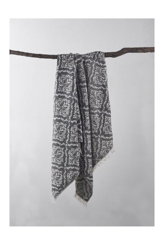 Fouta - Noir Blanc Beige - 90x170cm