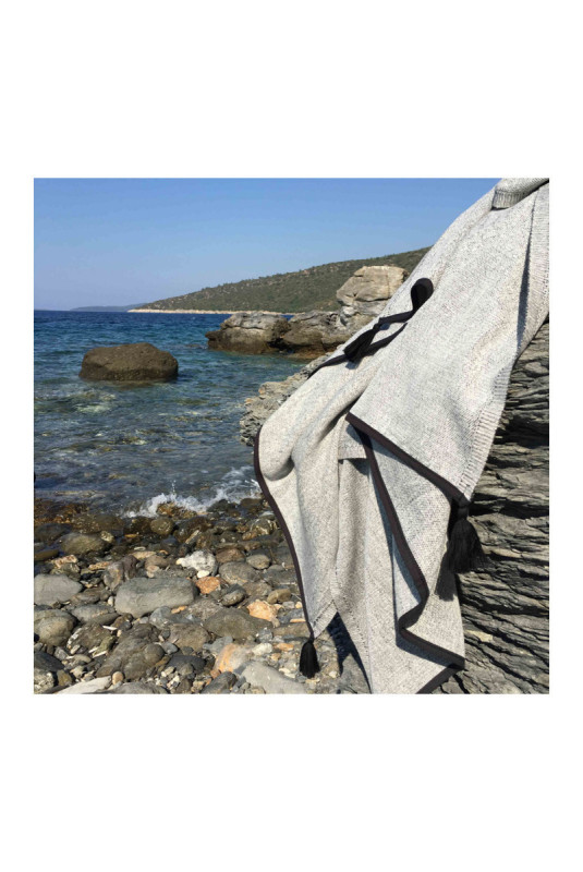 Fouta - Gris - 90x180cm