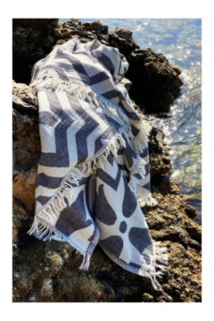 Fouta - Noir Beige - 90x170cm