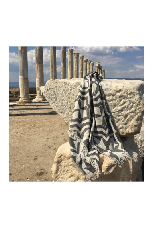 Fouta - Noir Beige - 90x170cm