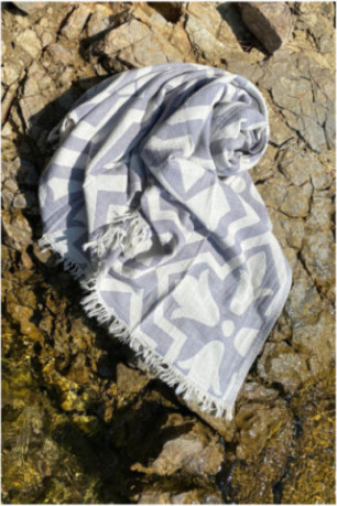 Fouta - Gris - 90x170cm