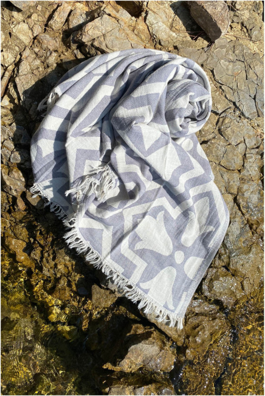 Fouta - Gris - 90x170cm
