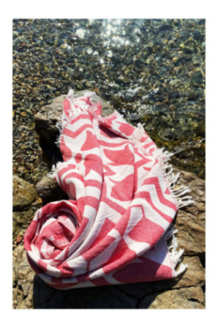 Fouta - Rouge - 90x170cm