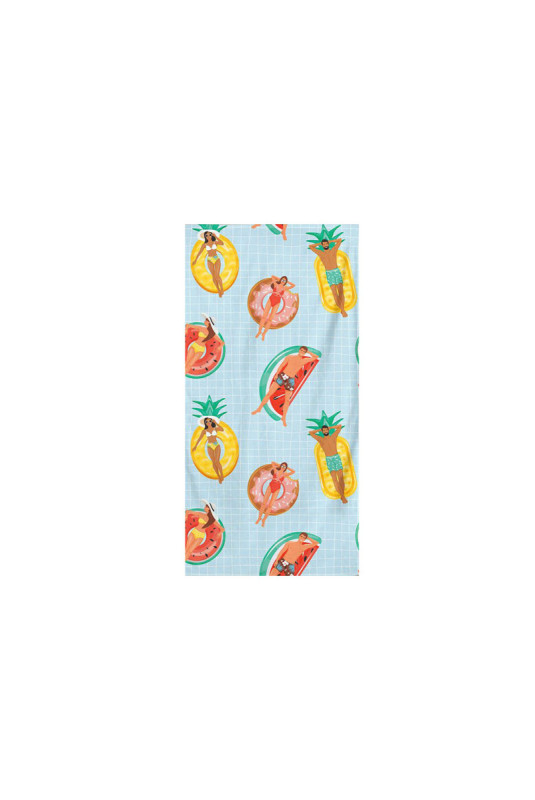 Serviette de plage - Multicolore - 75x150cm