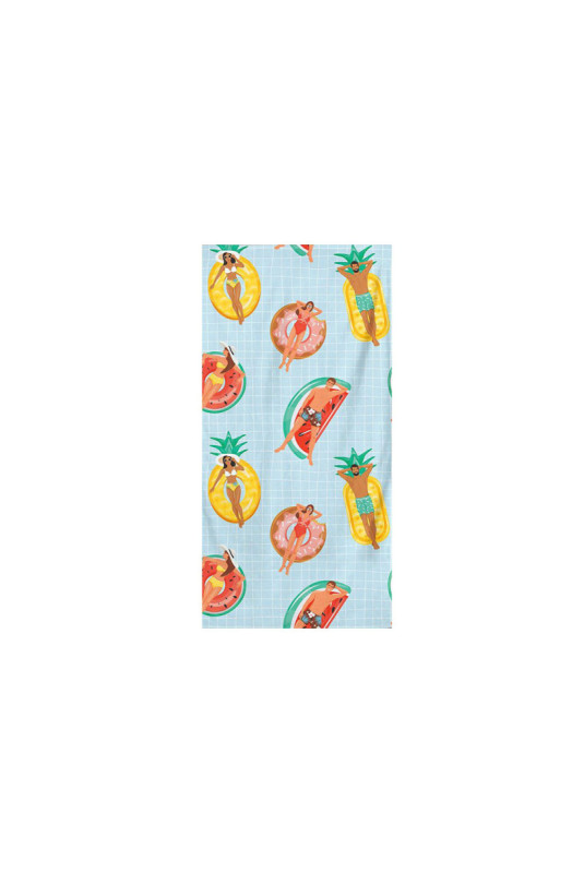 Serviette de plage - Multicolore - 75x150cm
