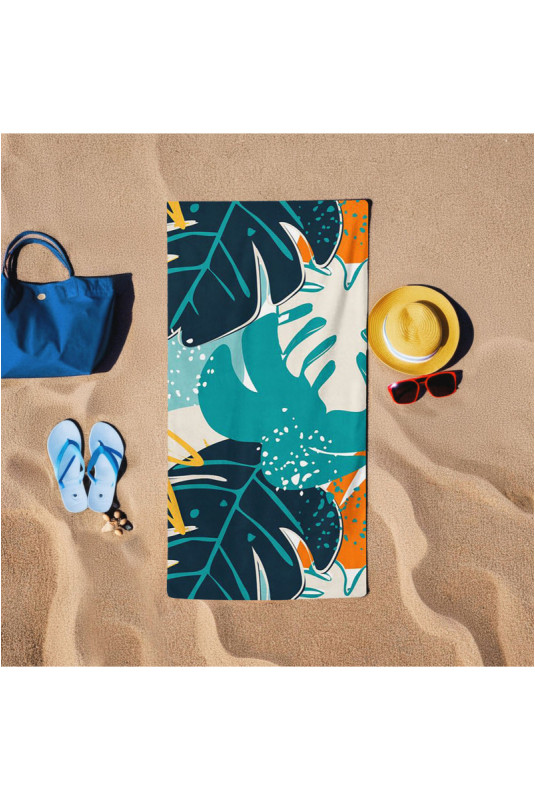 Serviette de plage - Multicolore - 75x150cm