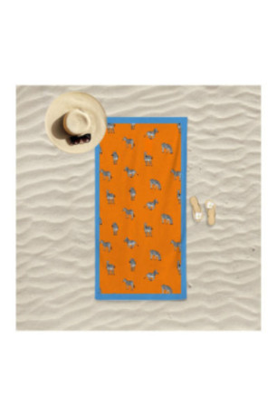 Serviette de plage - Orange - 75x150cm