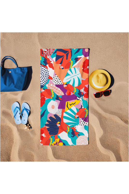 Serviette de plage - Multicolore - 75x150cm