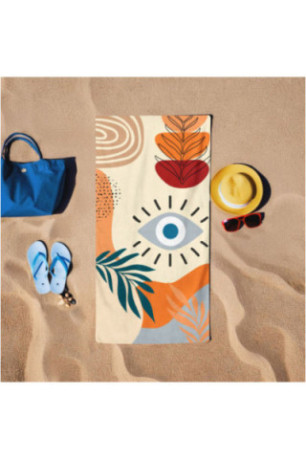 Serviette de plage - Multicolore - 75x150cm