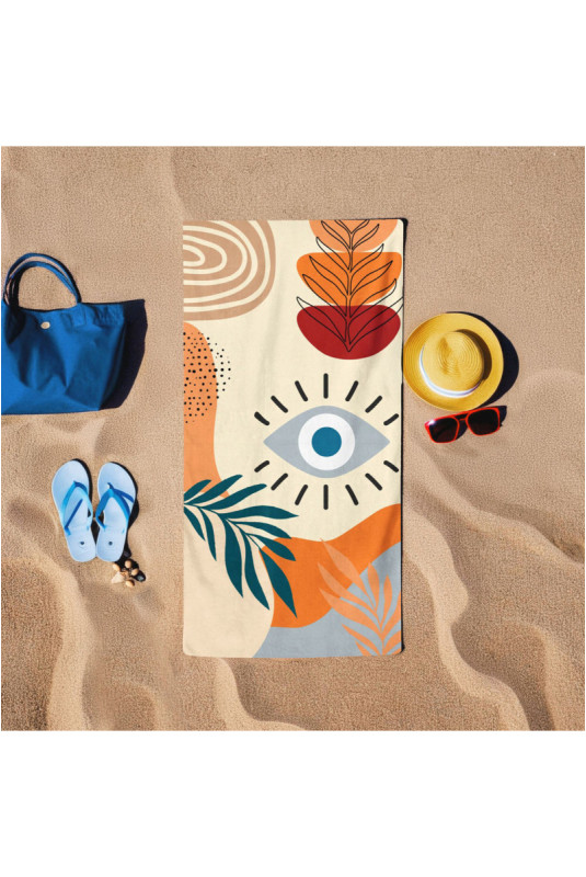 Serviette de plage - Multicolore - 75x150cm
