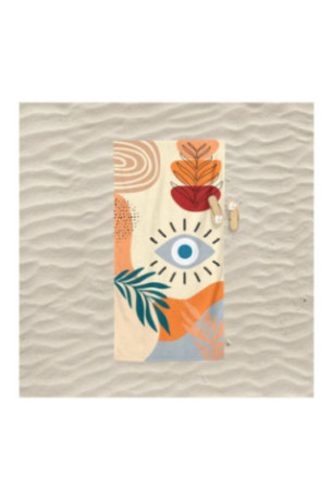 Serviette de plage - Multicolore - 75x150cm
