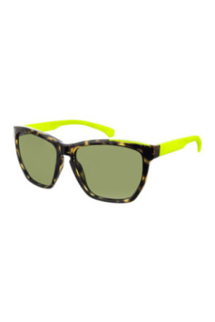 Lunette de soleil rectangulaire Femme Jaune havane