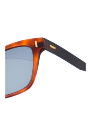 Lunette de soleil Homme rectangulaire Marron havane 53 mm