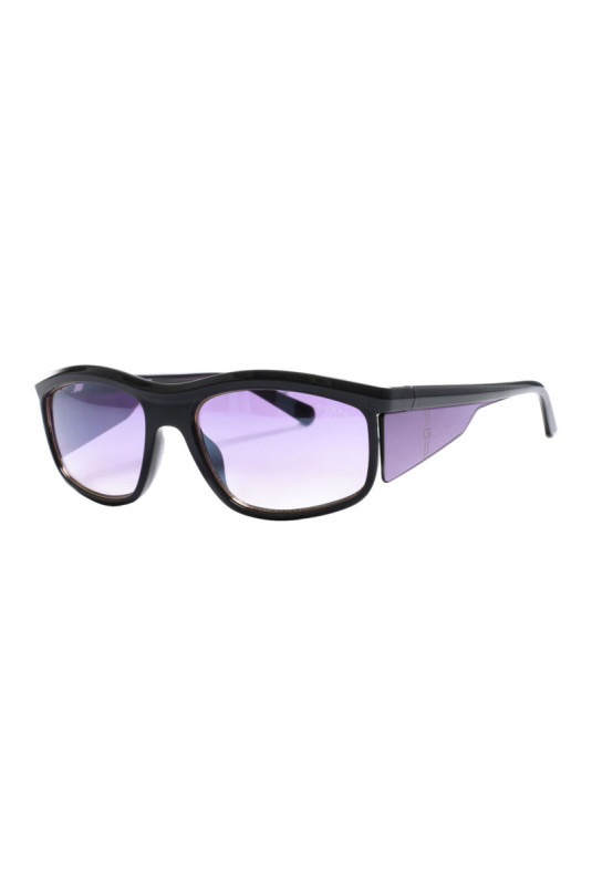 Lunettes de soleil rectangulaires Grises 57 mm