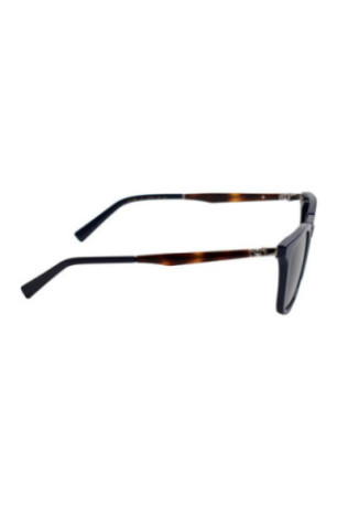 Lunettes de soleil rectangulaires homme bleu marine et marron 52 mm