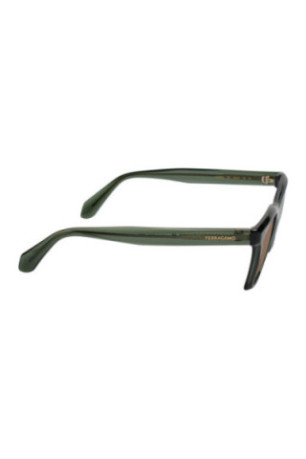 Lunettes de soleil rectangulaires Vert bouteille 54 mm