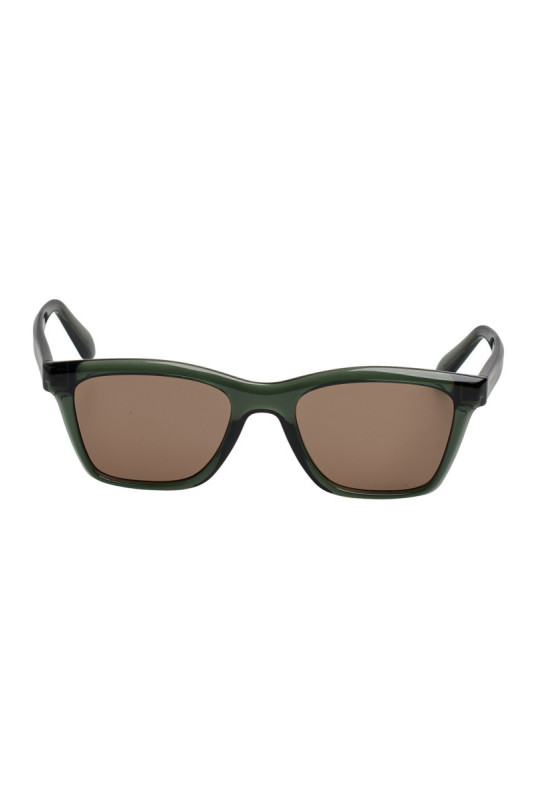 Lunettes de soleil rectangulaires Vert bouteille 54 mm