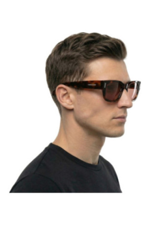 Lunettes de soleil rectangulaires Homme Écaille