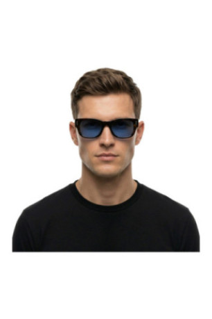 Lunettes de soleil rectangulaires Homme Havane foncé
