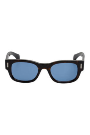 Lunettes de soleil rectangulaires Homme Havane foncé