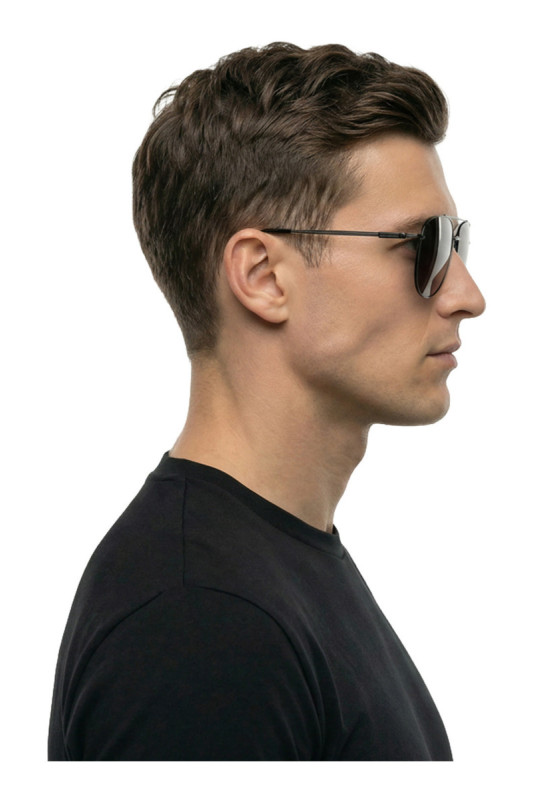 Lunettes de soleil pilote Homme Noir 61 mm
