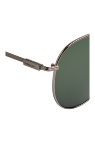 Lunettes de soleil style aviateur Gris argenté foncé 61 mm