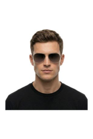 Lunettes de soleil pilote Homme Argent