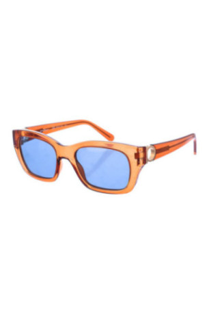 Lunettes de soleil rectangulaires Gancini Cristal marron clair 53 mm