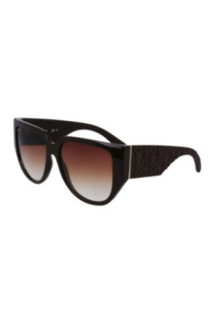 Lunettes de soleil ovales femme Marron 57 mm