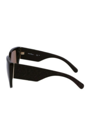 Lunettes de soleil ovales femme Marron 57 mm