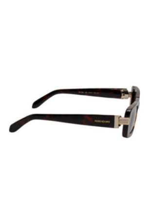 Lunettes de soleil rectangulaires femme Havane 52 mm