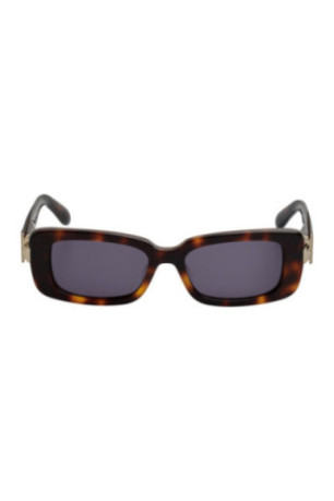 Lunettes de soleil rectangulaires femme Havane 52 mm