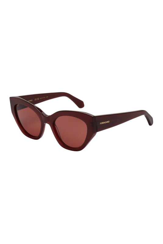 Lunettes de soleil femme œil de chat Bordeaux 55 mm