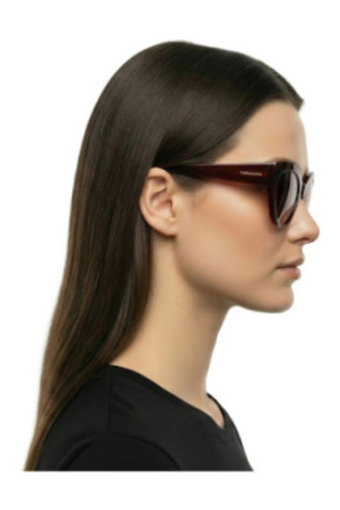 Lunettes de soleil femme œil de chat Bordeaux 55 mm