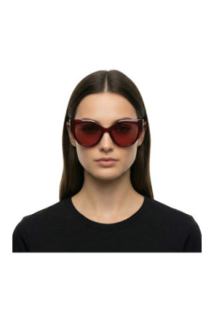 Lunettes de soleil femme cat eye rouge bordeaux 53 mm