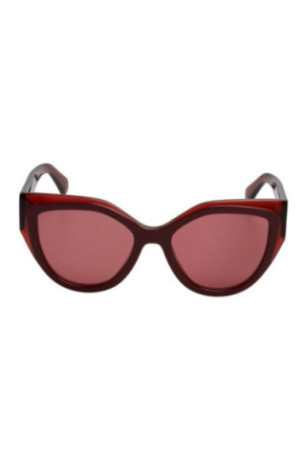 Lunettes de soleil femme cat eye rouge bordeaux 53 mm
