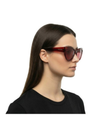 Lunettes de soleil femme cat eye rouge bordeaux 53 mm