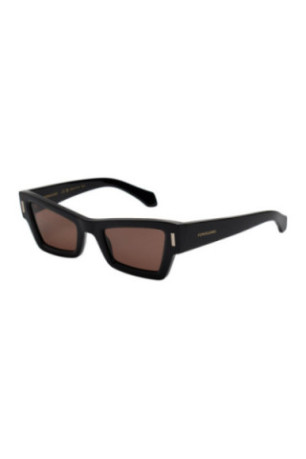 Lunettes de soleil œil de chat rectangulaires Femme Noir