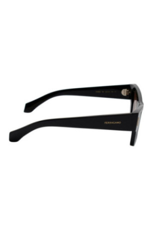 Lunettes de soleil œil de chat rectangulaires Femme Noir