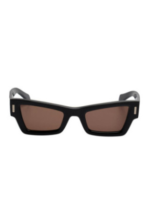 Lunettes de soleil œil de chat rectangulaires Femme Noir
