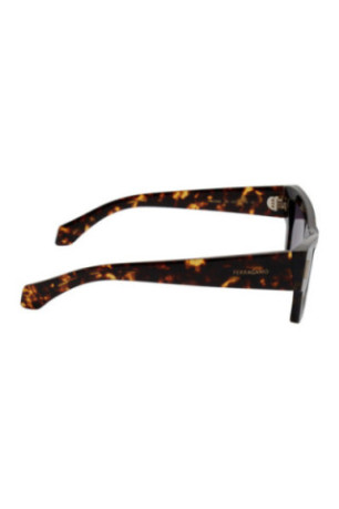 Lunettes de soleil œil-de-chat rectangulaires Écaille 53 mm