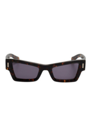 Lunettes de soleil œil-de-chat rectangulaires Écaille 53 mm