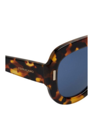 Lunettes de soleil style pilote Femme Écaille 57 mm
