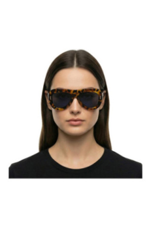 Lunettes de soleil style pilote Femme Écaille 57 mm