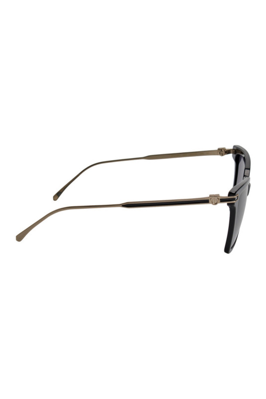 Lunettes de soleil carrées Femme Noir 56 mm