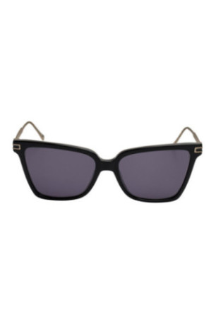 Lunettes de soleil carrées Femme Noir 56 mm