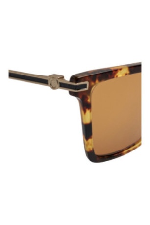 Lunettes de soleil carrées Femme Écaille 56 mm