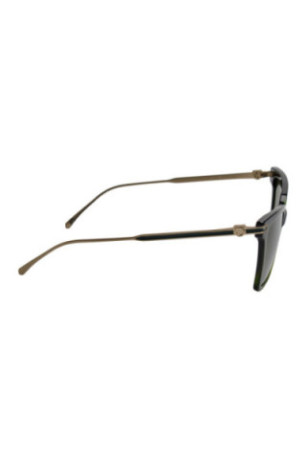Lunettes de soleil carrées Femme Noir et vert 56 mm
