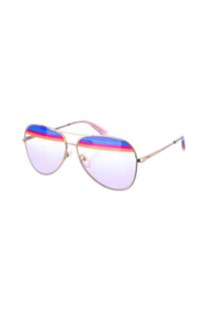 Lunettes de soleil aviateur Femme Or rose 60 mm
