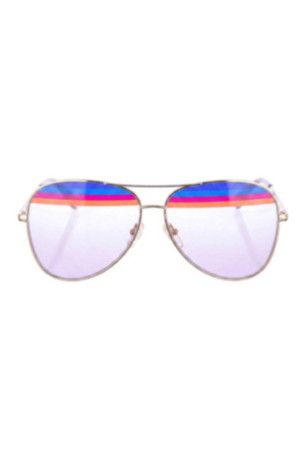 Lunettes de soleil aviateur Femme Or rose 60 mm